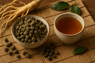 Blue People Ginseng Loose-Leaf Oolong Tea: Energizing Wellness in Every Sip