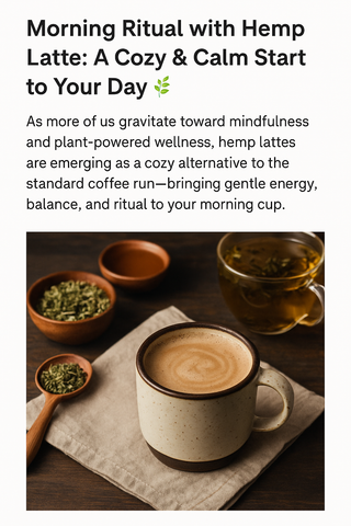 Morning Ritual with Hemp Latte: A Cozy & Calm Start to Your Day