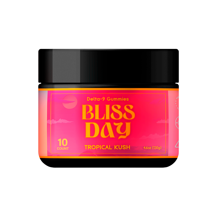 Bliss Day Gummy 10mg Delta 9 10mg CBG Pineapple | Hemp & Tea
