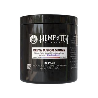Delta Fusion Gummies 130mg Blue Razzberry