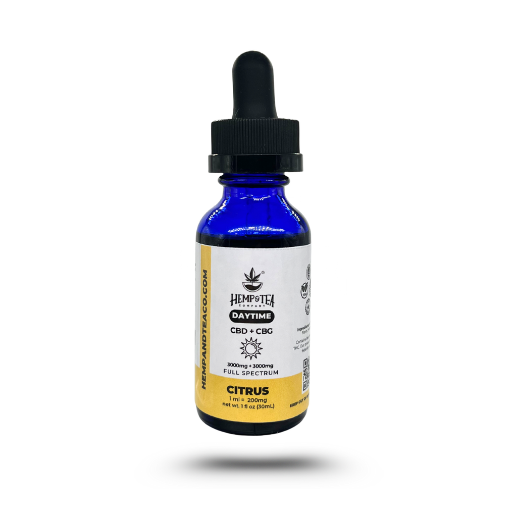 Full Spectrum Daytime 3000 CBG + 3000 CBD Oil | Hemp & Tea Company