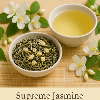 Supreme Jasmine Loose-Leaf White Tea: Delicate Elegance in Every Sip