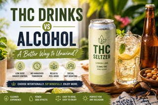 🌿 Hemp Drinks vs Alcohol: Why More People Are Choosing THC Seltzers
