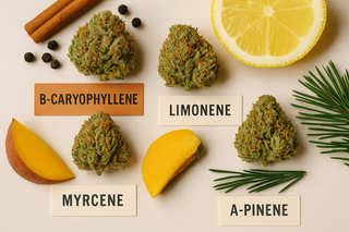 THCa Terpenes Explained: B-Caryophyllene, Myrcene, Limonene & A-Pinene
