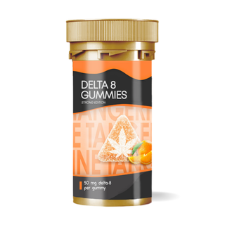 Delta 8 50mg Gummies Tangerine | Hemp & Tea Company - Charlotte, NC