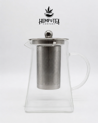 Glass Teapot with Strainer 12oz