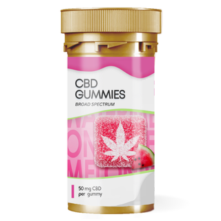 Broad Spectrum CBD Watermelon Gummies 50mg | Hemp & Tea Company - Charlotte, NC