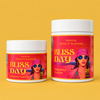 Bliss Day Gummy 10mg Delta 9 10mg CBG Pineapple
