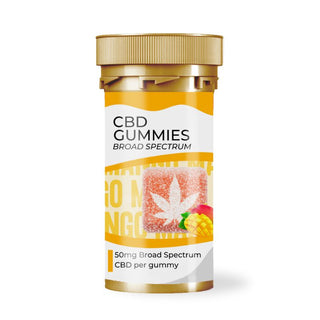 Broad Spectrum CBD Gummies 50mg Mango | Hemp & Tea Company - Charlotte, NC
