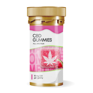 Full Spectrum CBD Gummy 50mg Watermelon | Hemp & Tea Company - Charlotte, NC