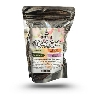CBD Bath Bombs 4 Pack