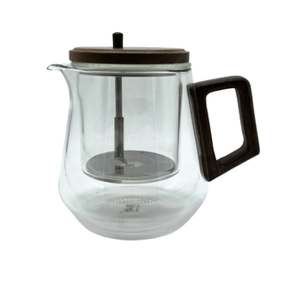 Glass/Wood Press Pot