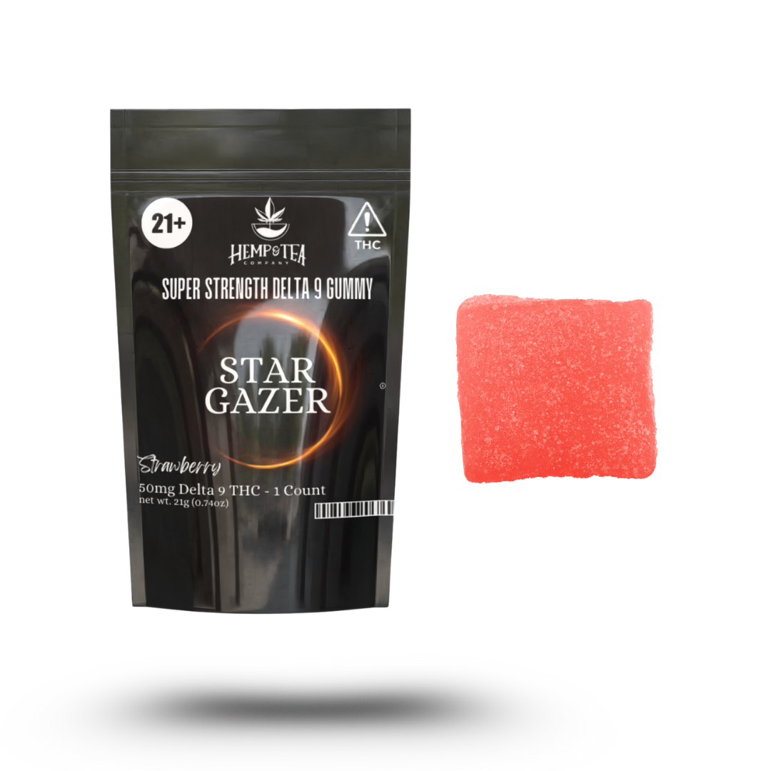 Stargazer Gummy Strawberry Delta 9 50mg | Hemp & Tea Company