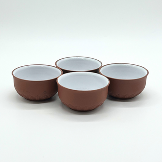 Clay Teacup with Porcelain Interior Teaware product image from Hemp & Tea Company