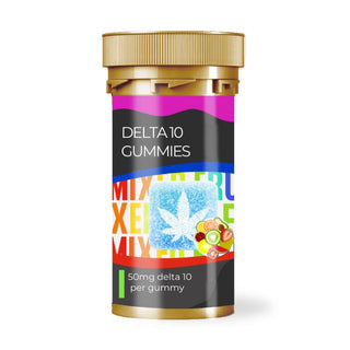 Delta 10 Gummies 50mg Mixed Fruit | Hemp & Tea Company - Charlotte, NC