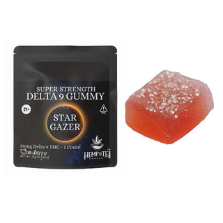 Stargazer Gummy Strawberry Delta 9 50mg | Hemp & Tea Company - Charlotte, NC