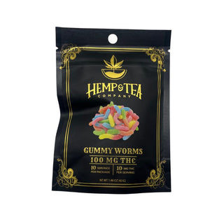 Delta 9 THC Gummy Worms 100mg | Hemp & Tea Company - Charlotte, NC