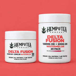 Delta Fusion 130mg D8 + 20mg D9 watermelon