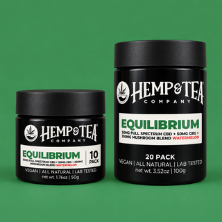 Equilibrium Gummies 50mg Full Spectrum CBD + 50mg CBG + 300mg Mushroom Blend