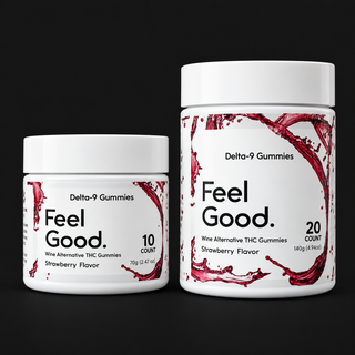 Feel Good Gummy 15mg Delta 9 10mg CBD Strawberry