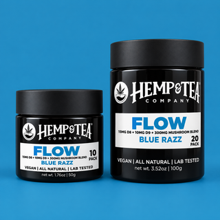 Flow Gummies 15mg D8 + 10mg D9 + 300mg Mushroom Blend