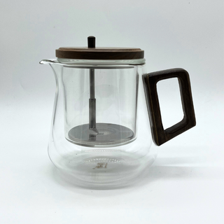 Glass/Wood Press Pot Teaware product image from Hemp & Tea Company