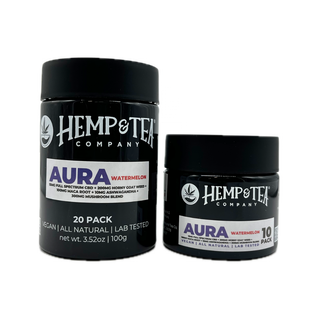 Aura Gummies 15mg Full Spectrum CBD + 200mg Horny Goat Weed + 100mg Maca Root + 10mg Ashwagandha + 300mg Mushroom Blend