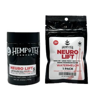 Neuro Lift 50mg D9 + 25mg THCV + 50mg CBG + 300mg Mushroom Blend