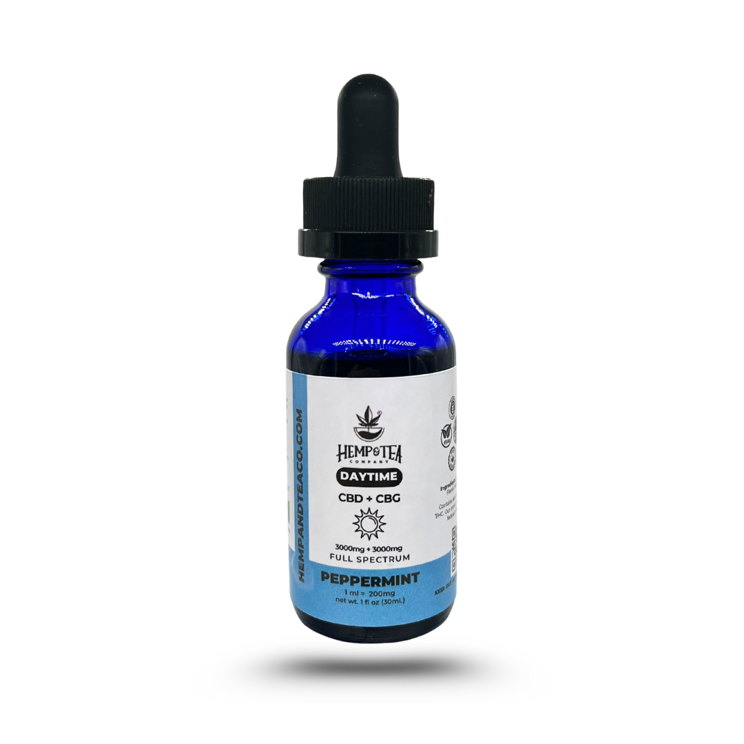 Full Spectrum Daytime 3000 CBG + 3000 CBD Oil | Hemp & Tea Company