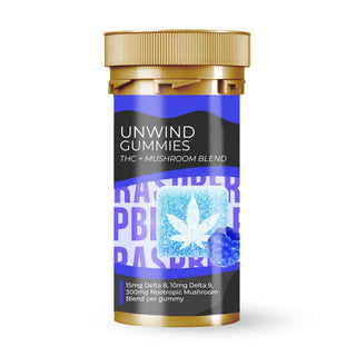 Unwind Gummies THC + Mushroom Blend | Hemp & Tea Company - Charlotte, NC