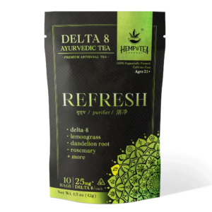 Ayurvedic Delta 8 Tea Bags - Refresh 25mg