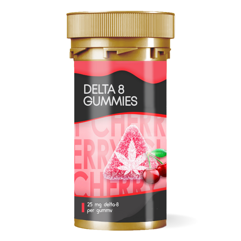 Delta 8 25mg Cherry Gummies
