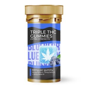 Triple THC Extra Strength Gummy Blueberry