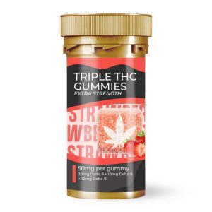 Triple THC Extra Strength Gummy Strawberry